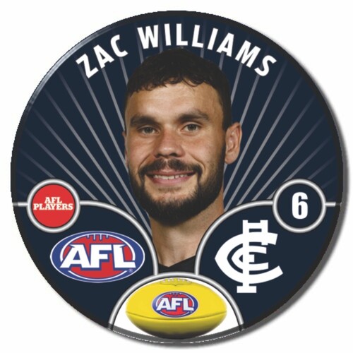 Carlton Blues 2026 Player Pin Badge - WILLIAMS