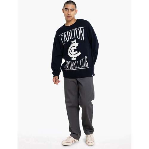 Carlton Blues Mens Supporter Knit Crew