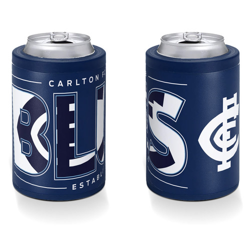 Carlton Blues Insulated S/Steel Stubby Holder