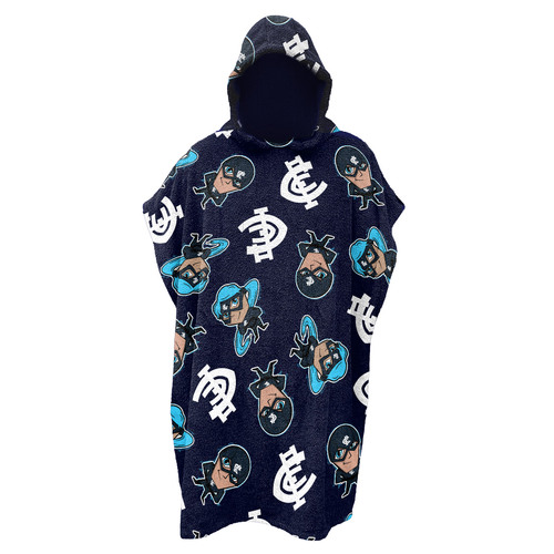 Carlton Blues Youths Hooded Beach Towel