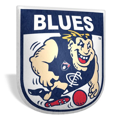 Carlton Blues Retro Mascot Cushion