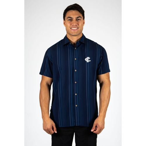 Carlton Blues Sorrento Button Up Party Shirt