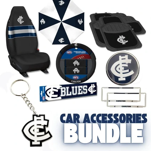 Carlton Blues Deluxe Car Accessories Bundle