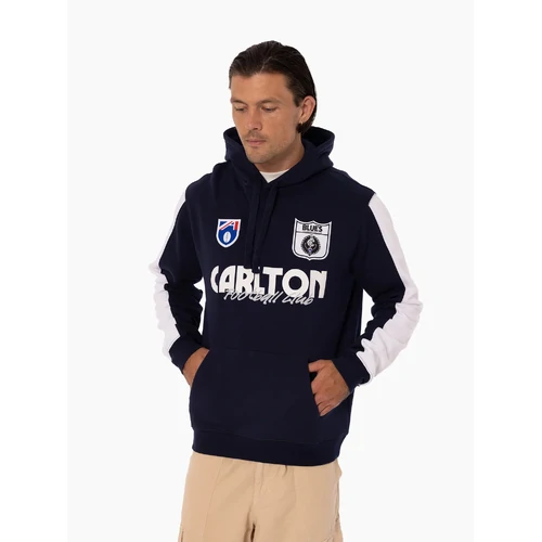 Carlton Blues Mens Throwback Logo Hood