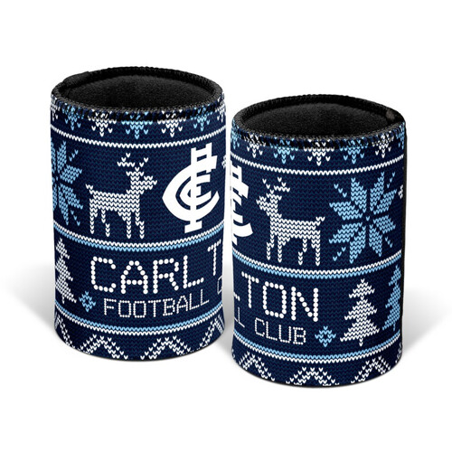 Carlton Blues Xmas Stubby Holder