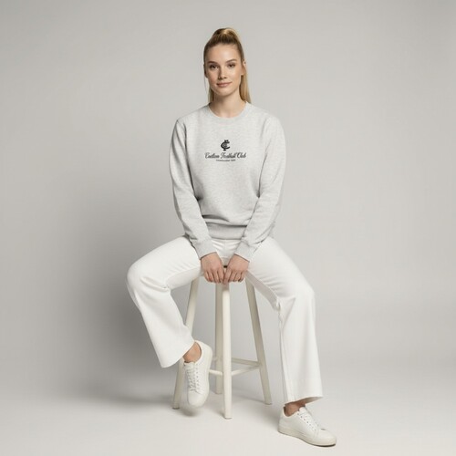 Carlton Blues Womens Crest Crew