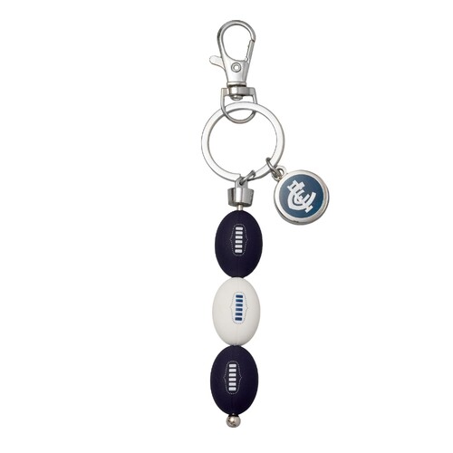 Carlton Blues 3 Ball Charm Keyring