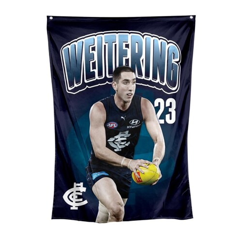 Carlton Blues Jacob Weitering Wall Flag