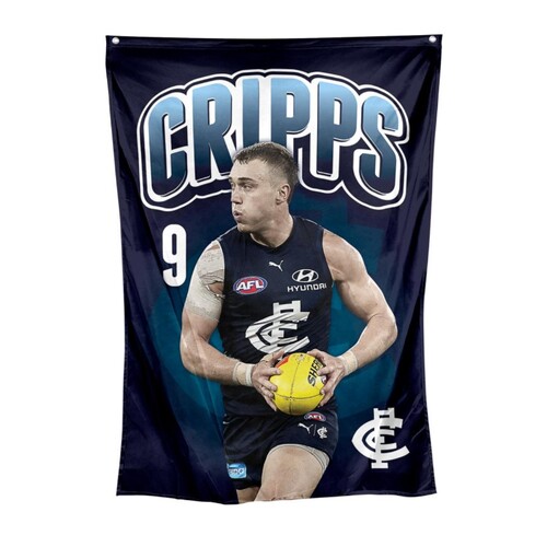 Carlton Blues Patrick Cripps Wall Flag