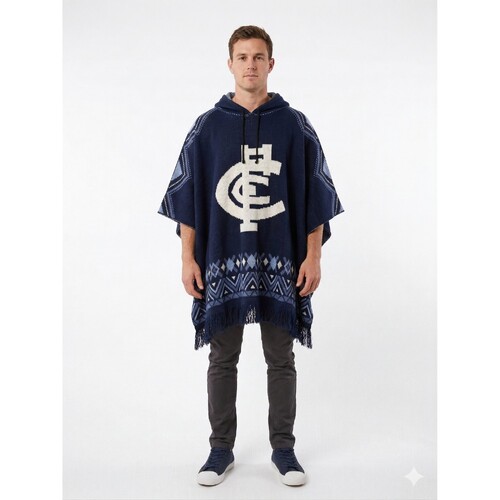 Carlton Blues Dakota Knitted Poncho