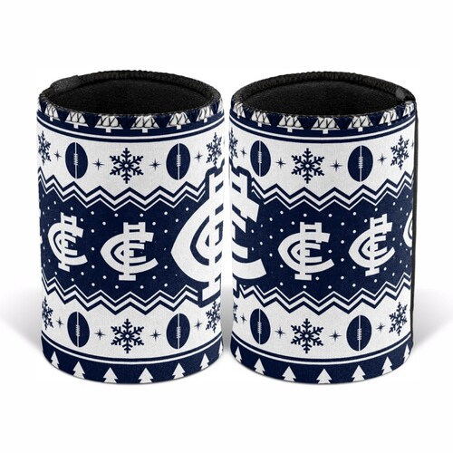 Carlton Blues Christmas Stubby Holder