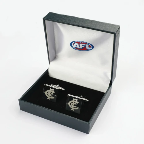 Carlton Blues Silver Etched Cufflinks