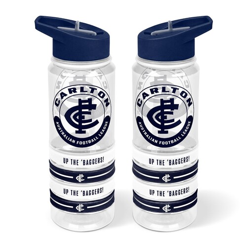 Carlton Blues Tritan Sports Bottle with Wrist Bands