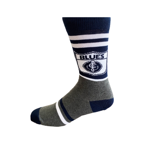 Carlton Blues Retro Shield Mens Socks