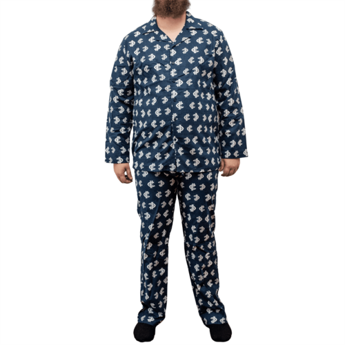 Carlton Blues Mens Flannelette PJ Set