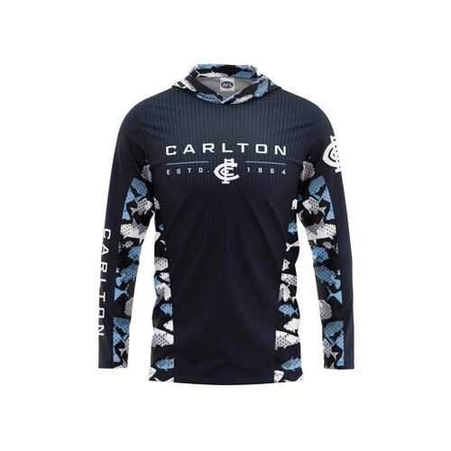Carlton Blues Youths Hooded Fishing Shirt