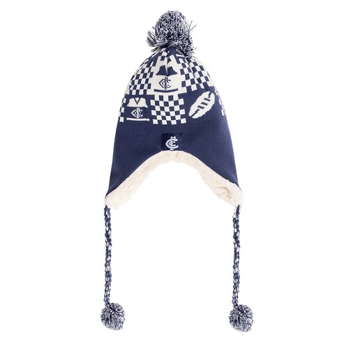 Carlton Blues Sherpie Beanie