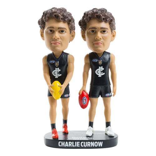 Carlton Blues Charlie Curnow Coleman Medals Double Bobblehead