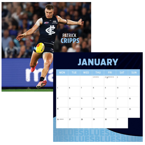 Carlton Blues 2026 AFL Calendar