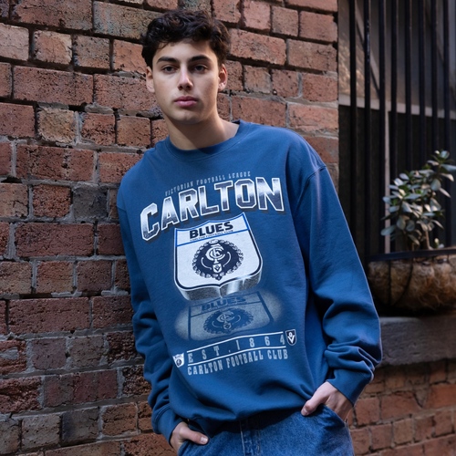 Carlton Blues Mitchell & Ness Shield Crew
