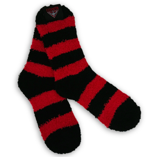 Essendon Bombers Fluffy Bed Socks