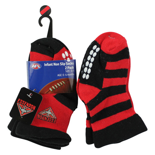Essendon Bombers Baby Socks 2 Pack