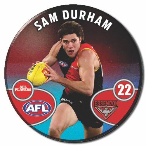 Essendon Bombers 2026 Player Action Badge - DURHAM