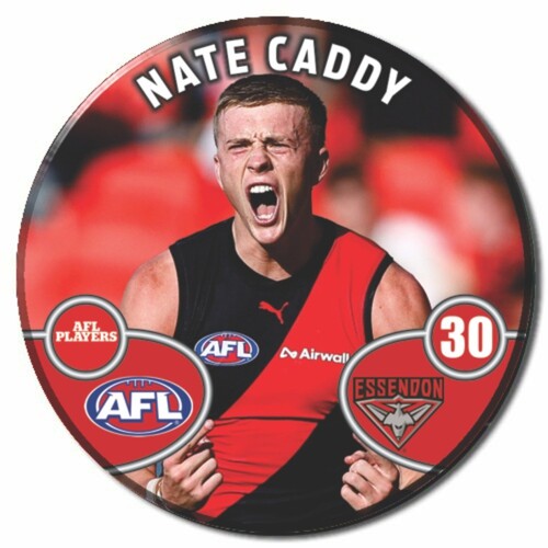 Essendon Bombers 2026 Player Action Badge - CADDY