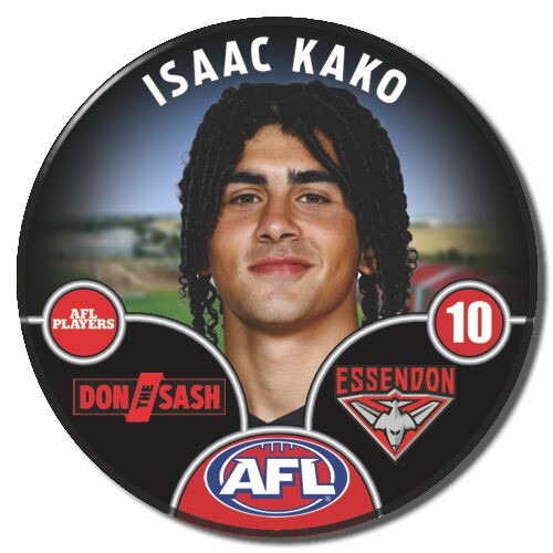 Essendon Bombers 2025 Player Pin Badge - KAKO