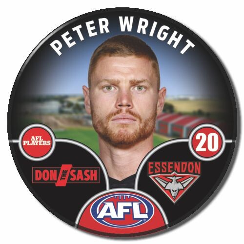 Essendon Bombers 2025 Player Pin Badge - WRIGHT