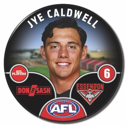 Essendon Bombers 2025 Player Pin Badge - CALDWELL