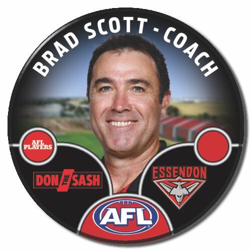 Essendon Bombers 2025 Coach Pin Badge - B.SCOTT