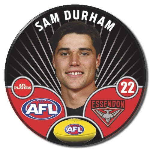 Essendon Bombers 2026 Player Pin Badge - DURHAM