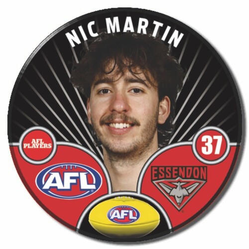 Essendon Bombers 2026 Player Pin Badge - MARTIN