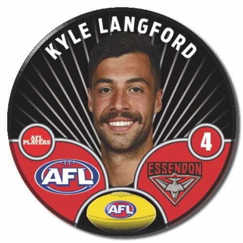 Essendon Bombers 2026 Player Pin Badge - LANGFORD