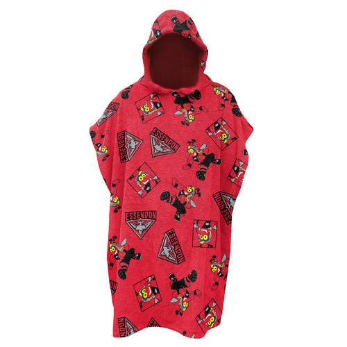 Essendon Bombers Youths Hooded Beach Towel
