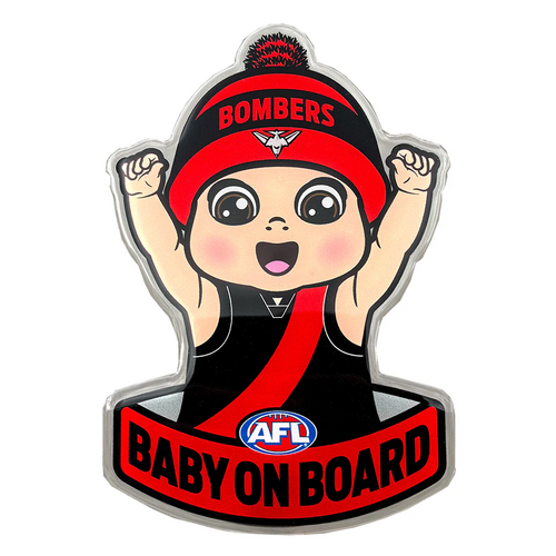 Essendon Bombers Baby on Board Decal