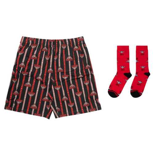 Essendon Bombers Boxer Shorts & Socks Gift Pack
