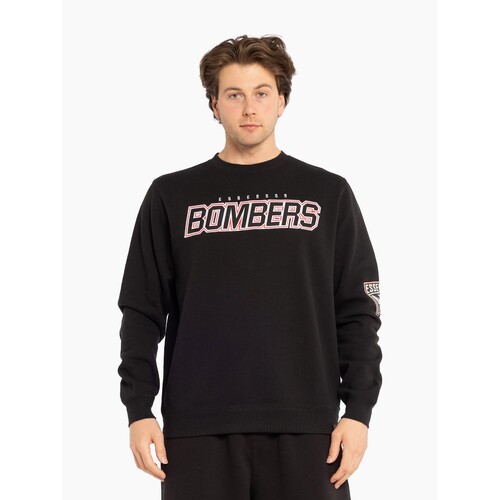 Essendon Bombers Mens Multi Logo Crew