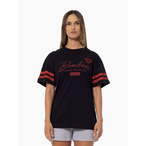 Essendon Bombers Womens Oversize Stack Tee
