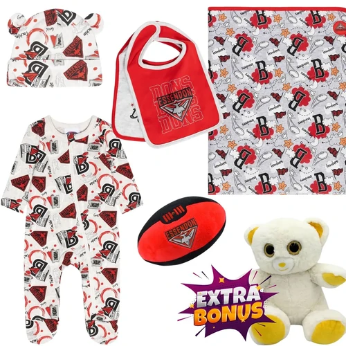 Essendon Bombers New Baby AFL Gift Pack
