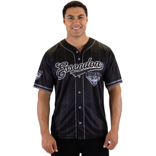 Essendon Bombers Blackout Baseball Shirt