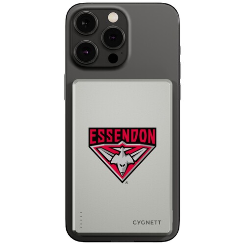 Essendon Bombers AFL Magnetic Wireless Power Bank