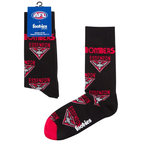 Essendon Bombers Foot-ies Organic Cotton Socks