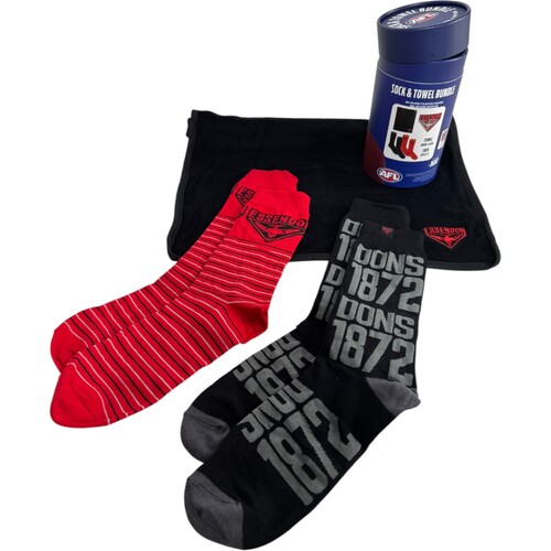 Essendon Bombers Sock & Towel Bundle