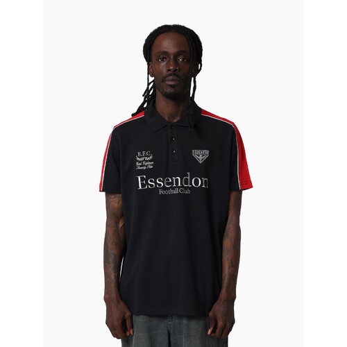 Essendon Bombers Mens Multi Logo Polo 