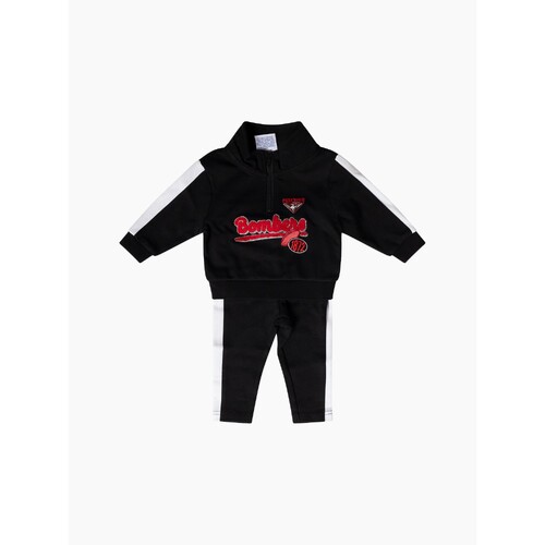 Essendon Bombers  Baby 1/4 Zip Tracksuit Set 