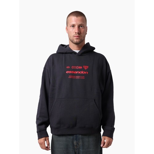 Essendon Bombers Mens Lifestyle Box Fit Hood 