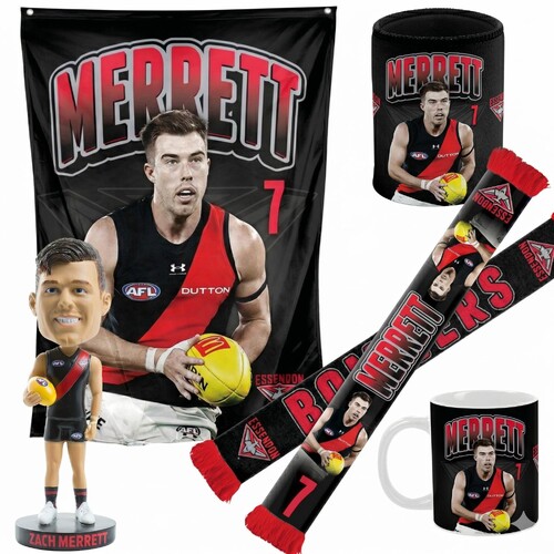 Essendon Bombers Zac Merrett Ultimate Fan Pack