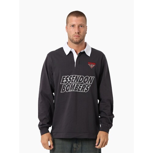 Essendon Bombers Unisex Long Sleeve Polo 